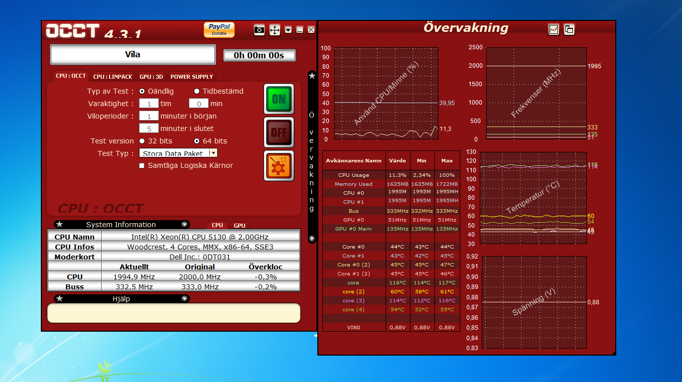 occt test - occt win 10 64 bits