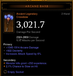 Arcane barb