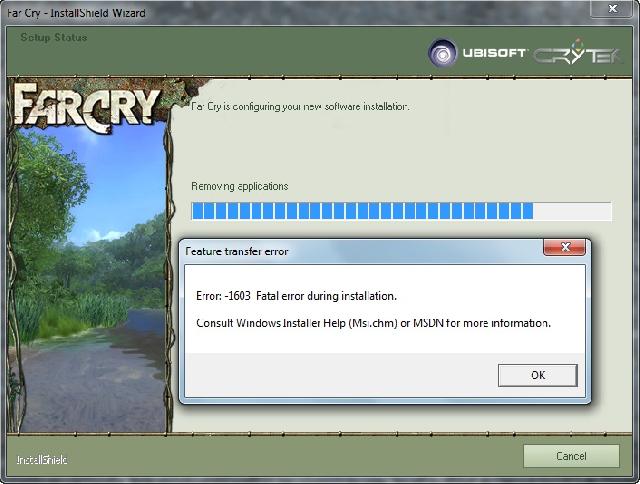 Far cry install error