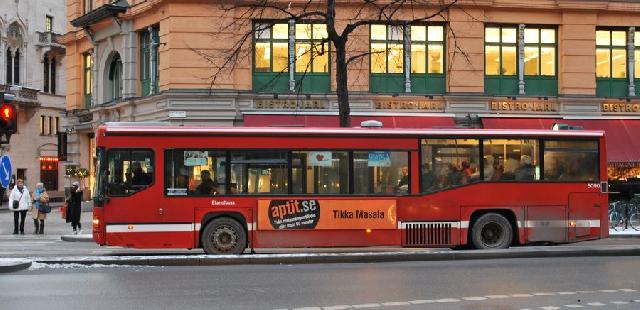 Scania maxci på birger jarlsgatan