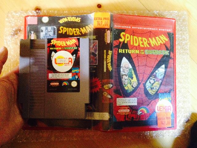 Spider man till nes i hyrbox