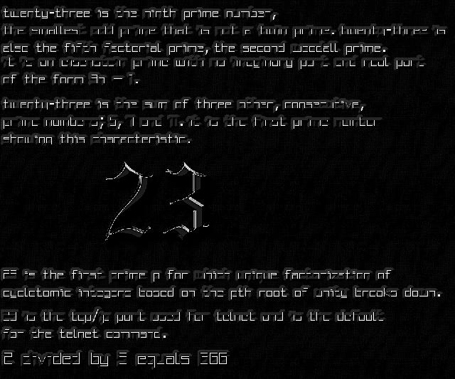 The ninth prime number