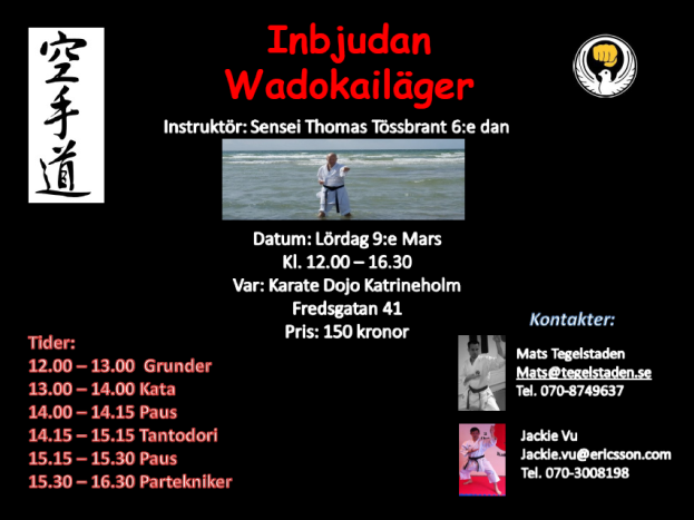 Wadokailäger 9 mars